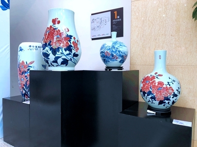 景德镇陶瓷世家第四代传承人瓷艺作品展在浙图展出